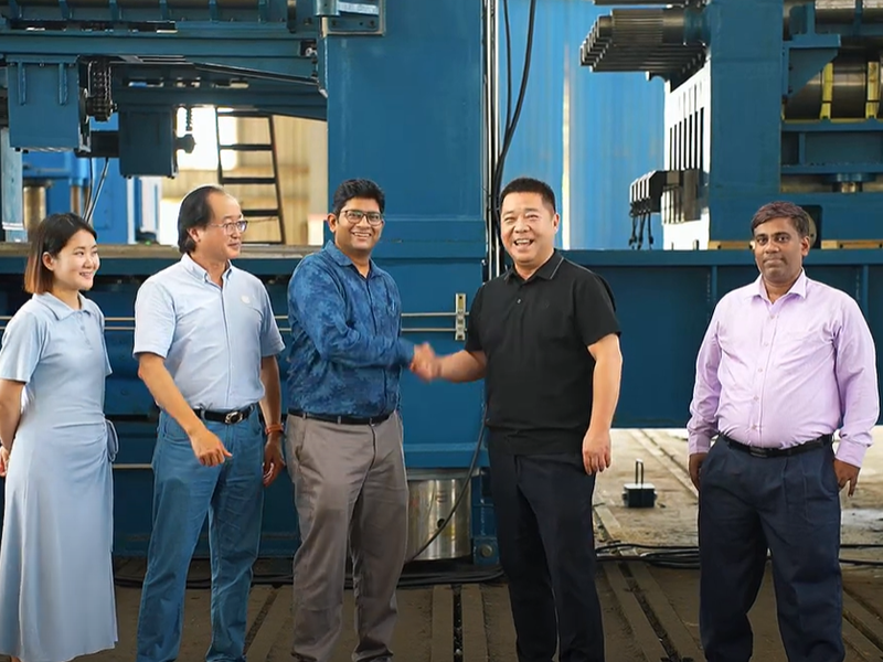 aty爱体育·(中国)平台官方网站通过印度JSL公司ELW43V-40X1650轿平机项目验收